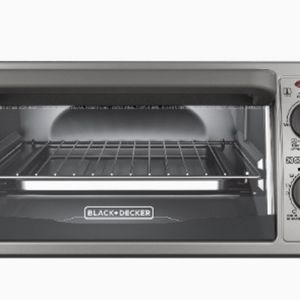  4-Slice Countertop Toaster Oven, Stainless steel